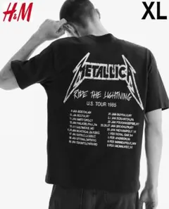 新品 H&M × METALLICA メタリカ コラボ バンドTシャツ XL
