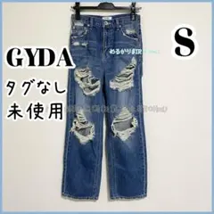 GYDA ダメージ加工 ブルーデニム S 平成ギャル　Y2Kのサムネイル