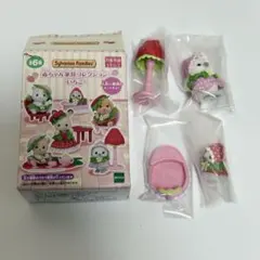 シマエナガ　２種　セット　シルバニア　赤ちゃん家具コレクション いちご　ローソン