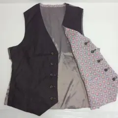 MICHEL KLEIN HOMME メンズ 総柄 ベスト ジレ トップス 美品