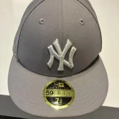 ニューヨーク・ヤンキース 59FIFTY キャップ 7 1/2 グレー
