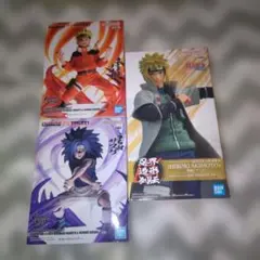ナルト　うずまきナルト・うちはサスケ・波風ミナトフィギュアセット