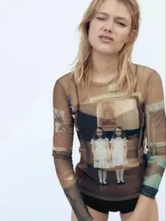 ZARA THE SHiNiNG シースルーロングスリーブ　アクセサリーセット