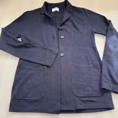 PLST ダークネイビー カシミヤ混カーディガン