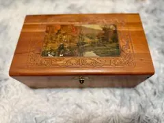 アンティーク】昭和レトロ POLA ポーラ ミラー付き メタルケース 小物 