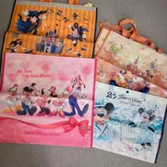 東京ディズニーリゾート ショッピングバッグ まとめ売り 5点