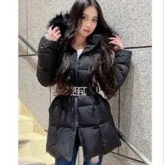 GYDA 2023 ロング ファー ダウン 黒