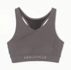 【美品】FEELCYCLE★トリコットアシンメトリーブラトップ★グレー★XSのサムネイル