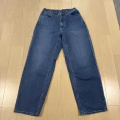 UNIQLO キッズ 長ズボン 150 デニムブルー