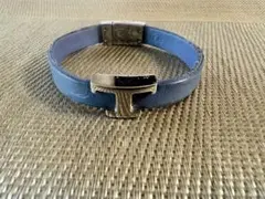 美品 TOD'S トッズ Tタイムレス レザー ブレスレット ブルー 楽天市場】質屋 TOD'S トッズ Tタイムレス ブレスレット ブルー