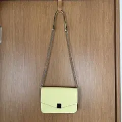 [美品]イエロー　ショルダーバック