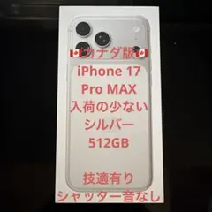 希少カナダ版/SIMフリー iPhone 16 pro 1TB シャッター音なし 希少カナダ版/SIMフリー iPhone 16 pro 1TB シャッター音なし