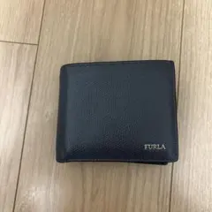 FURLA 二つ折り財布 ネイビー レザーのサムネイル