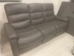 ちま様専用　電動リクライニングソファ ダークブラウン