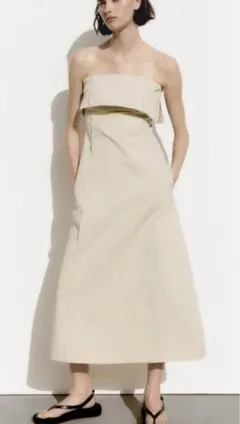ZARA トレンチタイプ　ワンピース　S ✨新品未使用✨