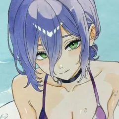 チェンソーマン　レゼ　ファンアート　手描きイラスト　色紙