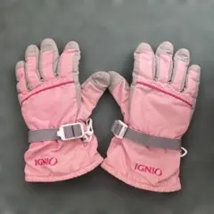 IGNIO ピンク スキーグローブ 130サイズ