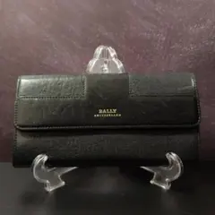 BALLY バリー 長財布 レザー ブラック 二つ折り メンズ レディースのサムネイル
