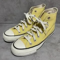 【コンバース】（23.5）ハイカットスニーカー オールスター イエロー