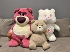 ぬいぐるみ3点セット/ロッツォ/ケアベア/TED