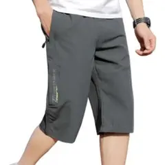 ★ダークグレー ハーフパンツ メンズ ショートパンツ 短パン 半ズボン0605