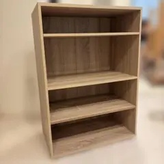 木目調 カラーボックス 収納棚