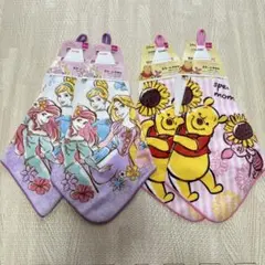ループ付きタオル ディズニー プリンセス プーさん Disney 紐付きタオル