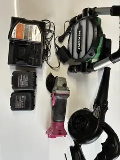 HIKOKI 日立 グラインダ ワークライト ブロワー 充電器 セット - メルカリ