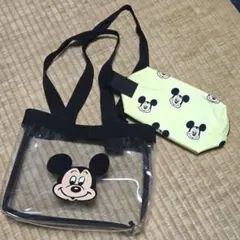WCJ ディズニー クリアバッグ ポーチ ミッキーマウス - メルカリ