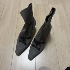 ランダ　ブーツ　ソックスブーツ　ピンヒール　L