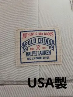 初期タグ　USA製 ポロ　ラルフローレン ポロチノ 2タックチノ 90s
