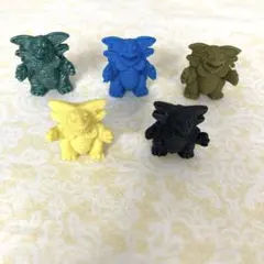 怪獣消しゴム　ガボラ　5体セット　昭和レトロ