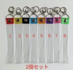 ♥プロフ必読即購入不可様　専用ページ　3番二つ　銀テープホルダー キーストラップ