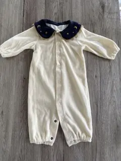 【ブランシェス】星と月の刺繍入りツーウェイ・ドレスオール　50 60 70cm