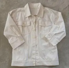 ランバンオンブルー　LANVIN en Bleu デニムジャケット　ホワイト M