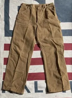 90s USA製 カーハート × Lee ？　星タグ　ダブルニーペインターパンツ