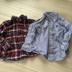 ラルフローレン&ミキハウス　シャツセット
