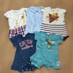 SKAPE ベビードール　半袖ロンパースセット　70 男の子のサムネイル