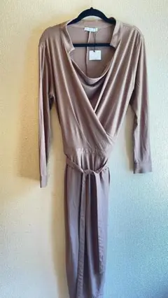 【美品・未使用品ロング】ラップワンピース　長袖