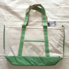 【新品】3WAY 保冷バッグ ホワイト/グリーン トートバッグ 運動会 キャンプ