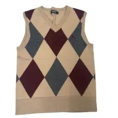 Burberry ブラックレーベル　バーバリー　ニットベスト　ブラウン