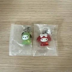 サンリオ　マイメロ　ポチャッコ　めじるしアクセサリー2 てるてる坊主