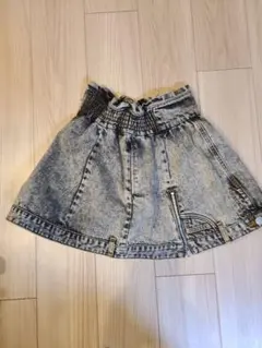 美品✨jouetie　デニム フレアスカート グレー S