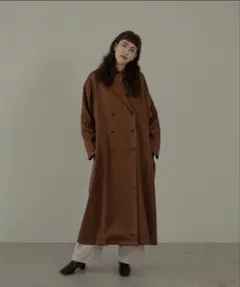 lawgy ブラウン ロングコートのサムネイル