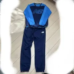 New Balance ピステ・ウィンドブレーカー ネイビー・ブルー上下セットS