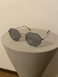 八角形メタルフレーム サングラス ケース付き