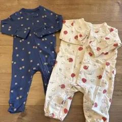 Baby GAP ネイビー クマ柄ロンパース 3-6ヶ月 80サイズ