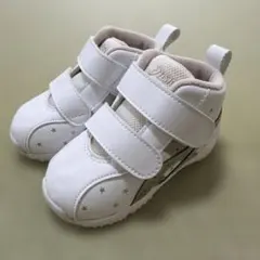 asics アシックス 星柄 ホワイトスニーカー 14cm