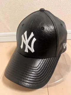 NewEra ニューヨークヤンキース レザー調 キャップ