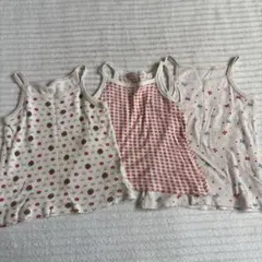 80cm ベビー肌着 タンクトップ 3枚セット